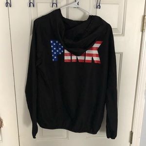 Victoria Secret PINK American flag wind breaker